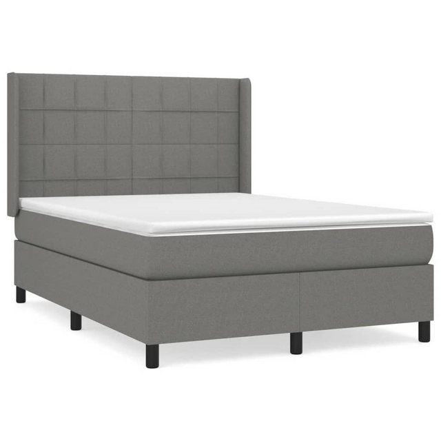 vidaXL Boxspringbett Bett Boxspringbett mit Matratze & Topper Stoff verschi günstig online kaufen