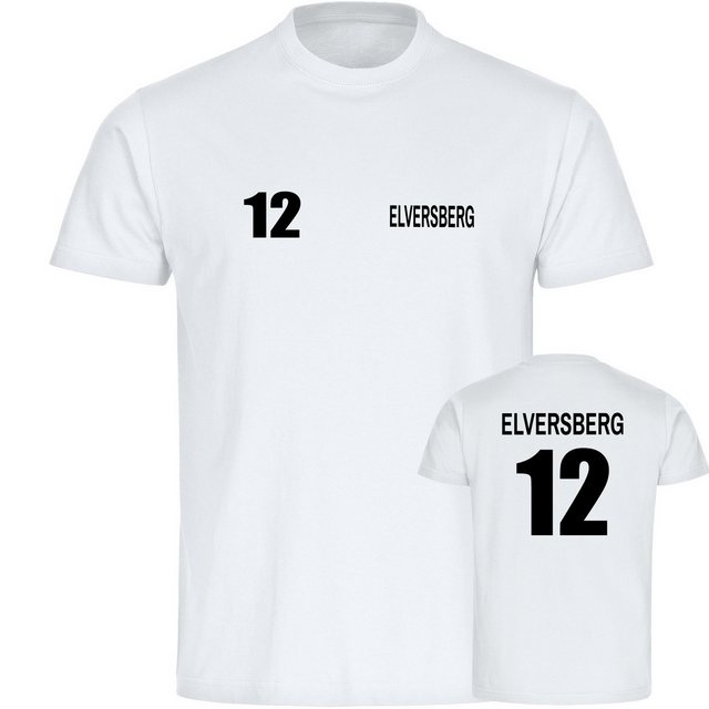 multifanshop T-Shirt Herren Elversberg - Trikot Nummer 12 - Männer günstig online kaufen