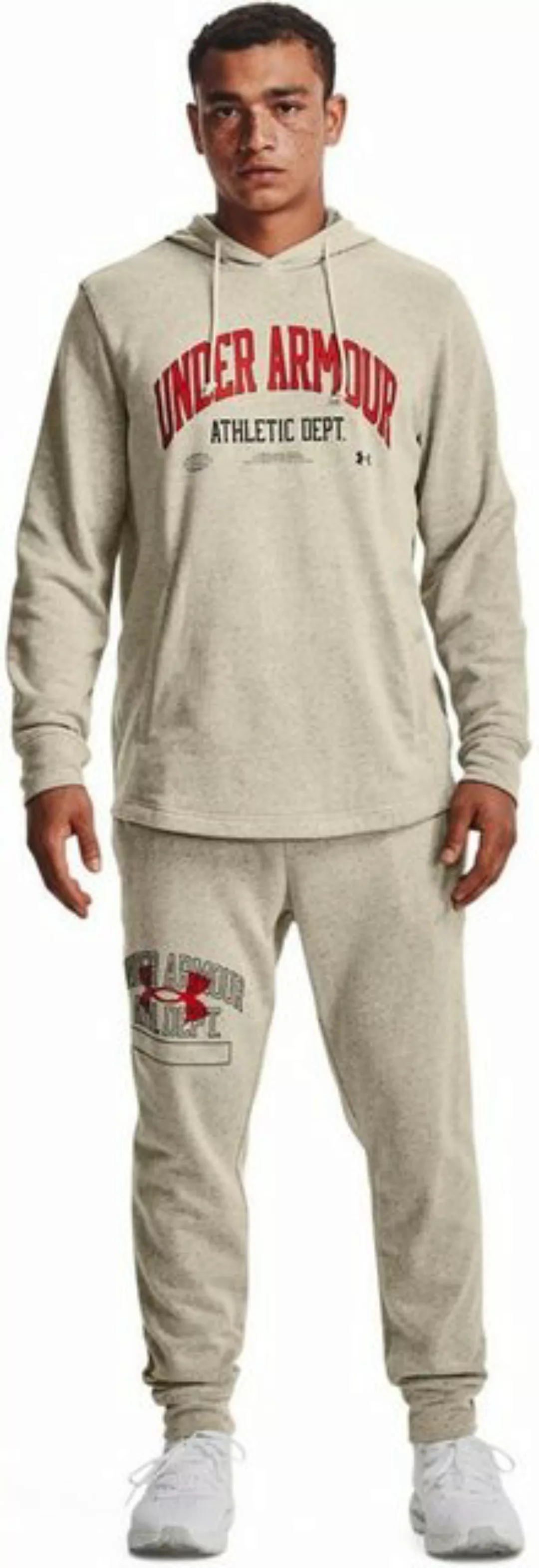 Under Armour® Hoodie UA RIVAL TRY ATHLC DEPT HD 279 STONE günstig online kaufen