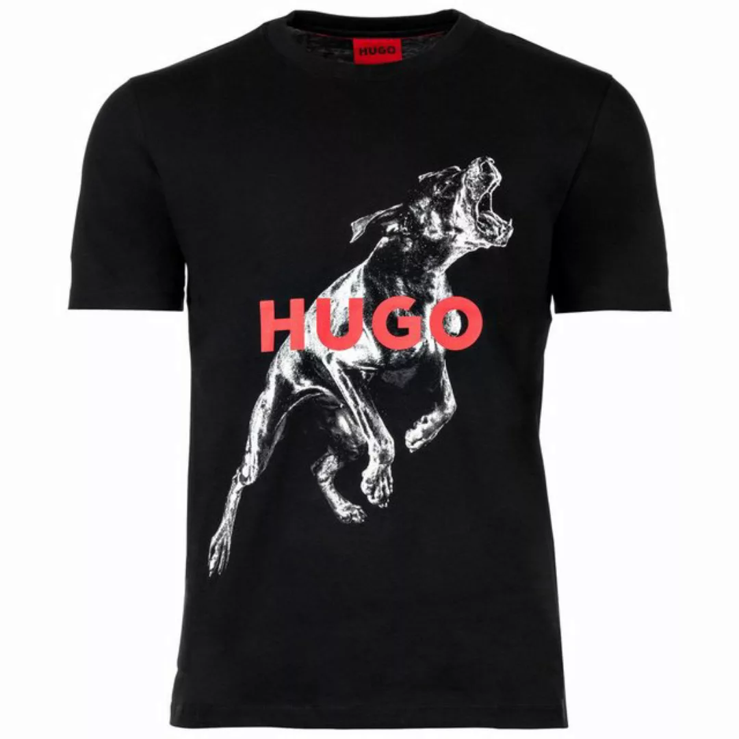 HUGO T-Shirt Herren T-Shirt mit Print - Deyladec, Rundhals günstig online kaufen