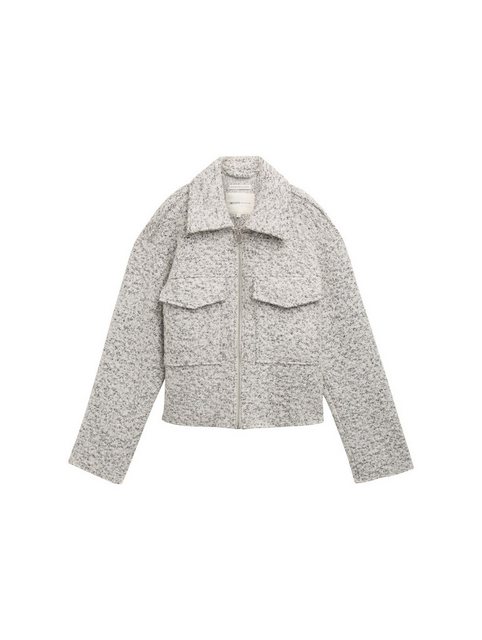 TOM TAILOR Denim Sommerjacke Bouclé-Jacke mit recycelter Wolle günstig online kaufen