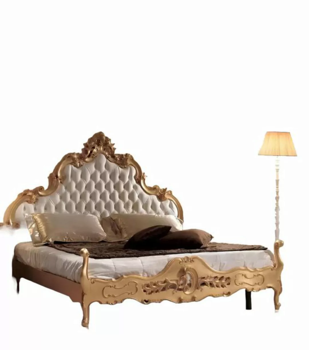 Xlmoebel Bett Luxuriöses Doppelbett Polsterung Design im Chesterfield-Stil günstig online kaufen