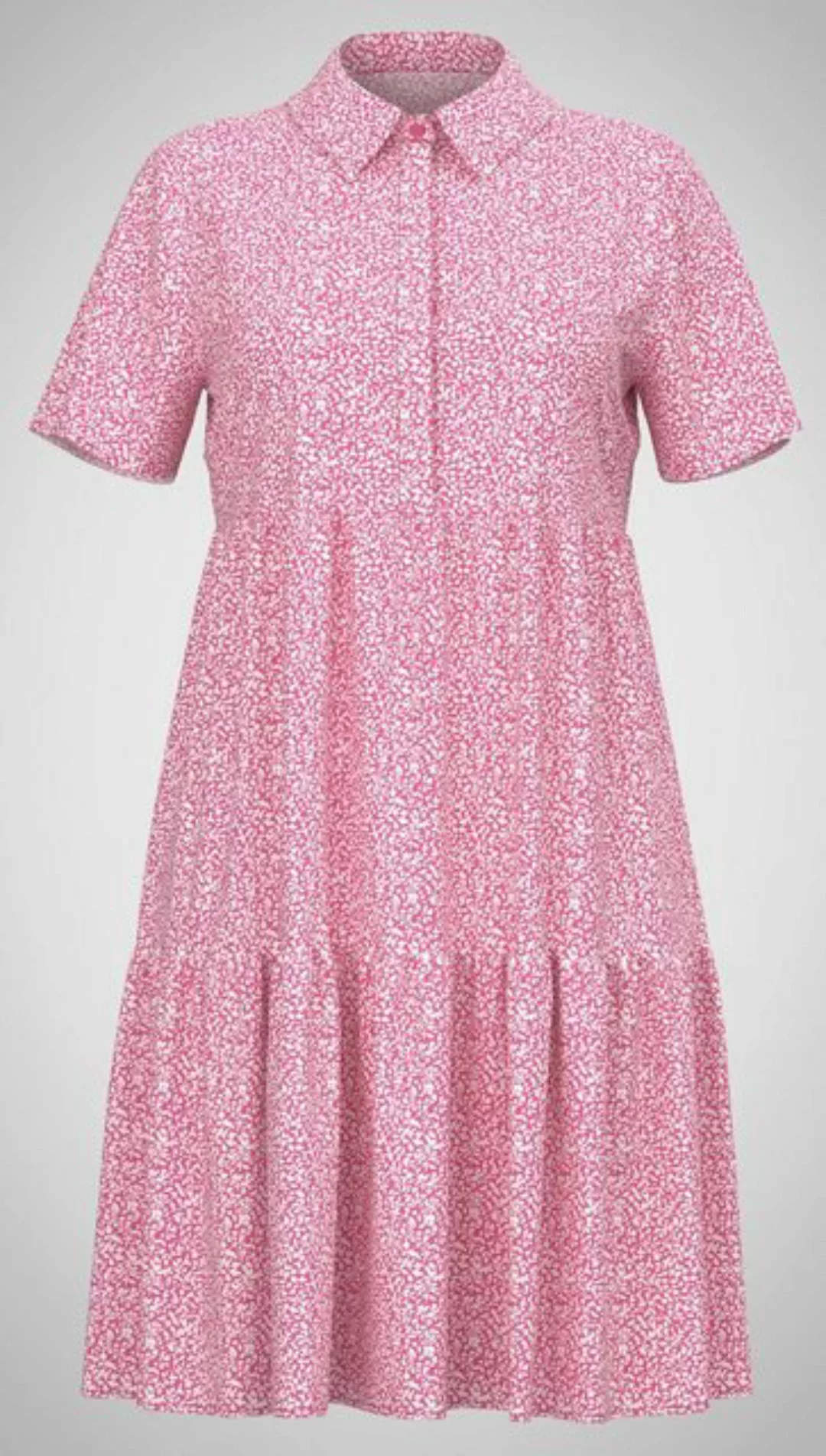 JACQUELINE de YONG Shirtkleid Lockeres Mini Print Kleid Blusen Kurzarm Dres günstig online kaufen