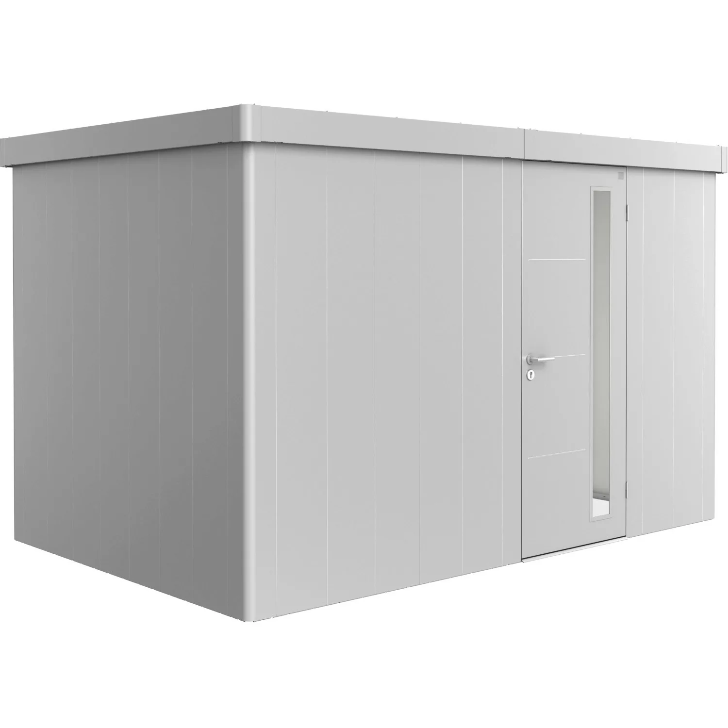 Biohort Gerätehaus Neo 2D Standardtüre Silber-Metallic günstig online kaufen