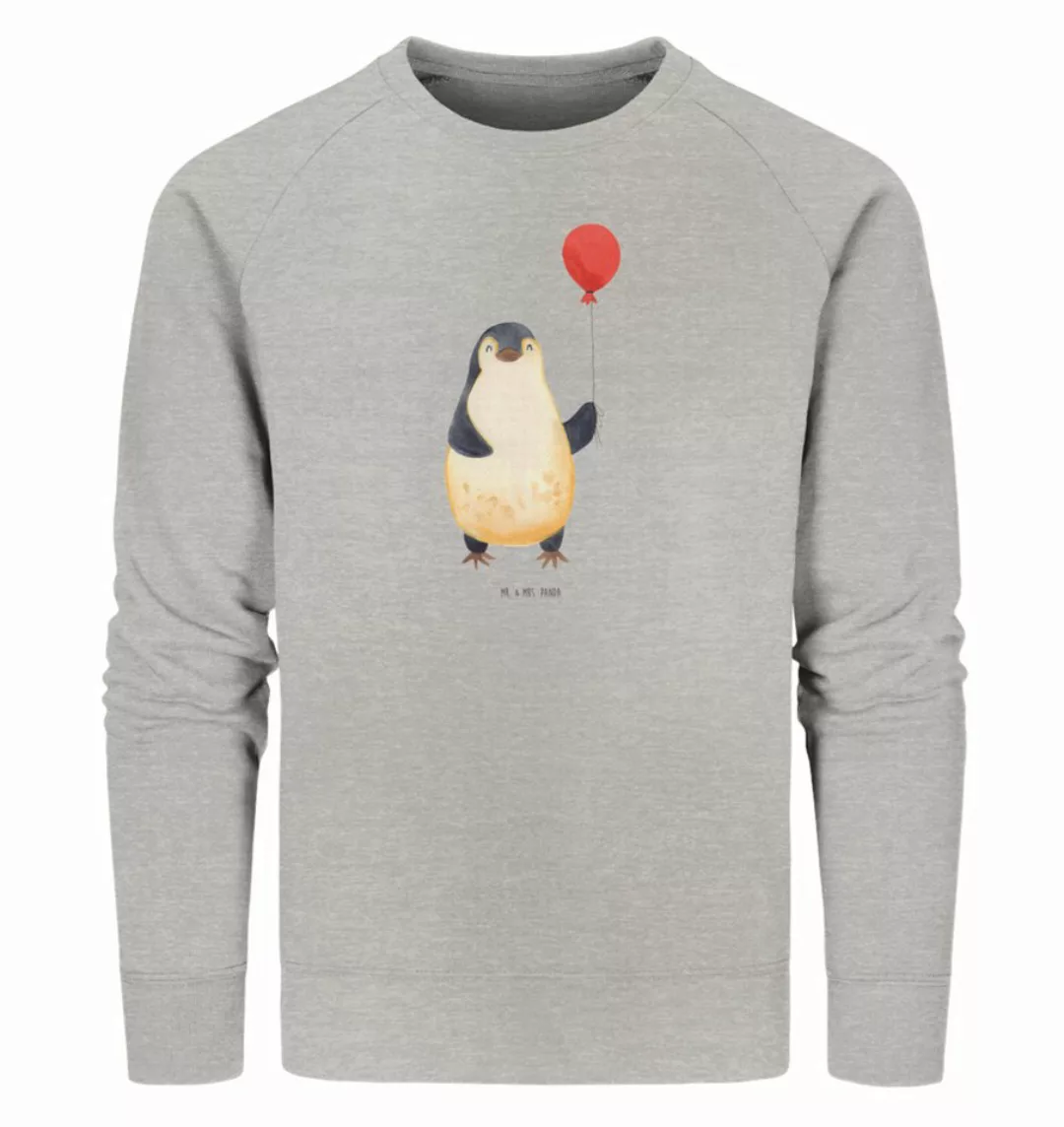 Mr. & Mrs. Panda Longpullover Pinguin Luftballon Größe L - Heather Grey - G günstig online kaufen