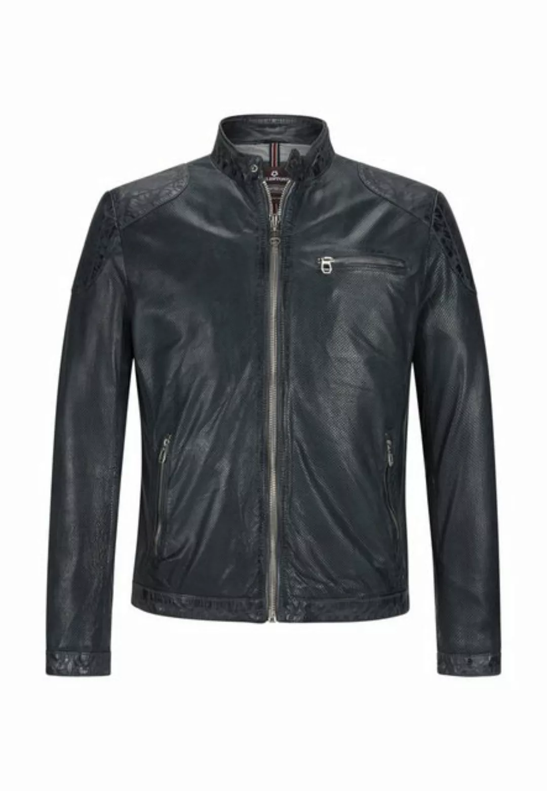 Milestone Lederjacke Milestone Lederjacke MS-Elvio aus perforiertem Lammnap günstig online kaufen