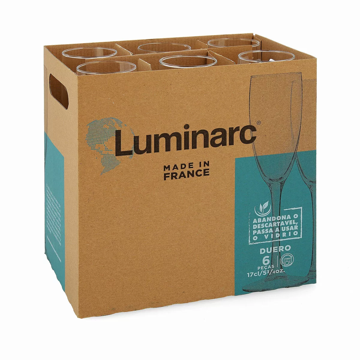 Champagnerglas Luminarc Duero Durchsichtig Glas (170 Ml) (6 Stück) günstig online kaufen