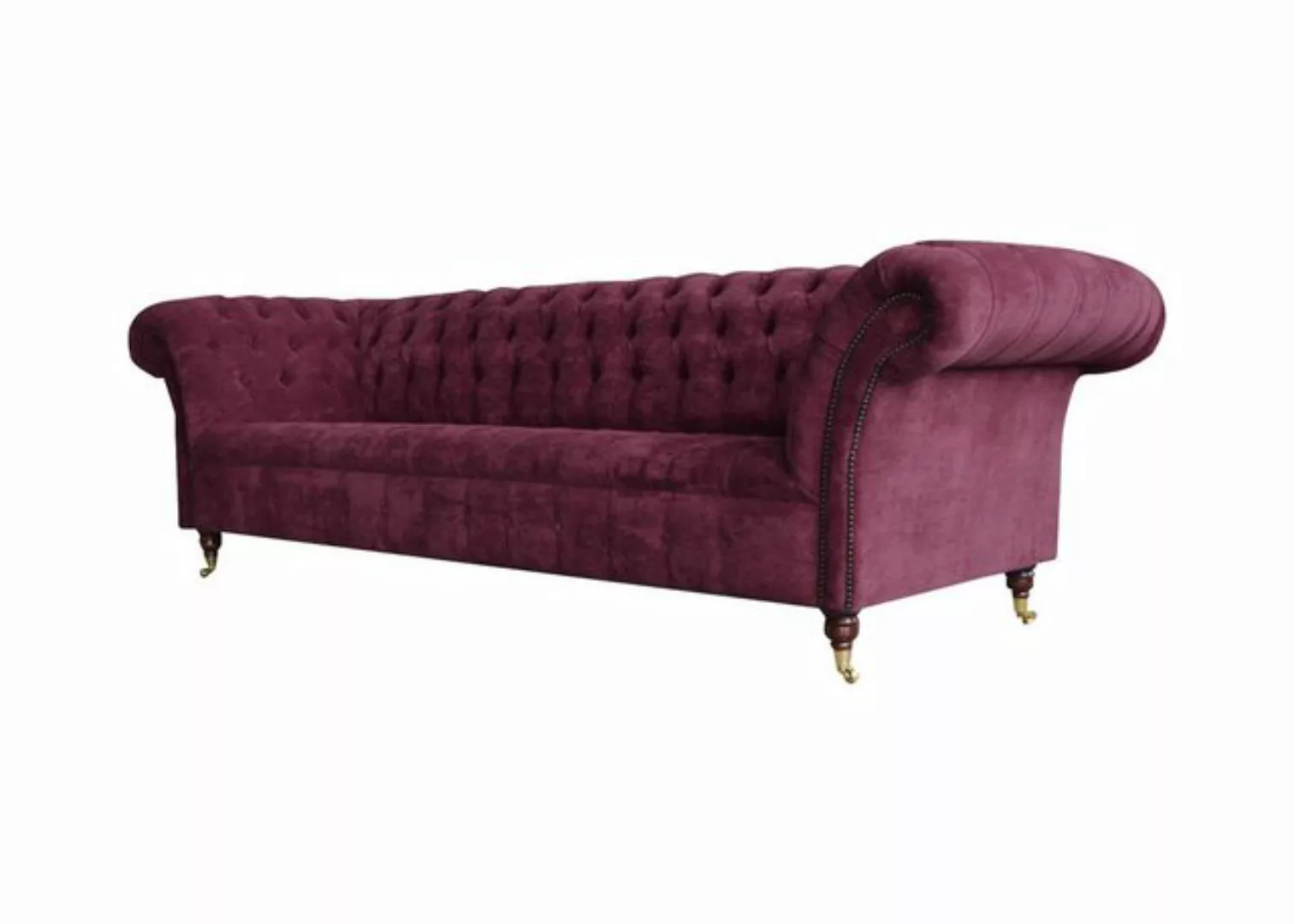 JVmoebel Chesterfield-Sofa, Chesterfield 3 Sitzer Design Sofa Couch 225 cm günstig online kaufen