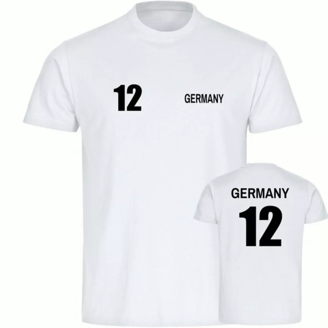 multifanshop T-Shirt Herren Germany - Trikot 12 - Männer günstig online kaufen