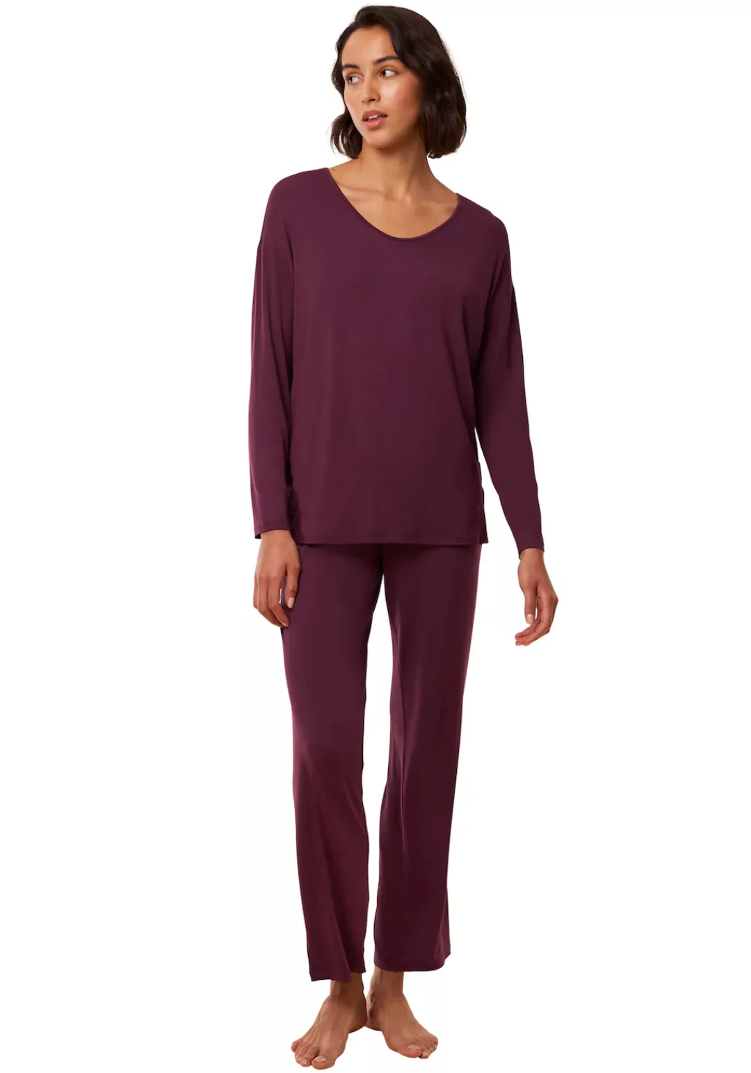 Triumph Pyjama "Timeless Sensuality PK LSL", (Set, 2 tlg., Set), Spitzenein günstig online kaufen