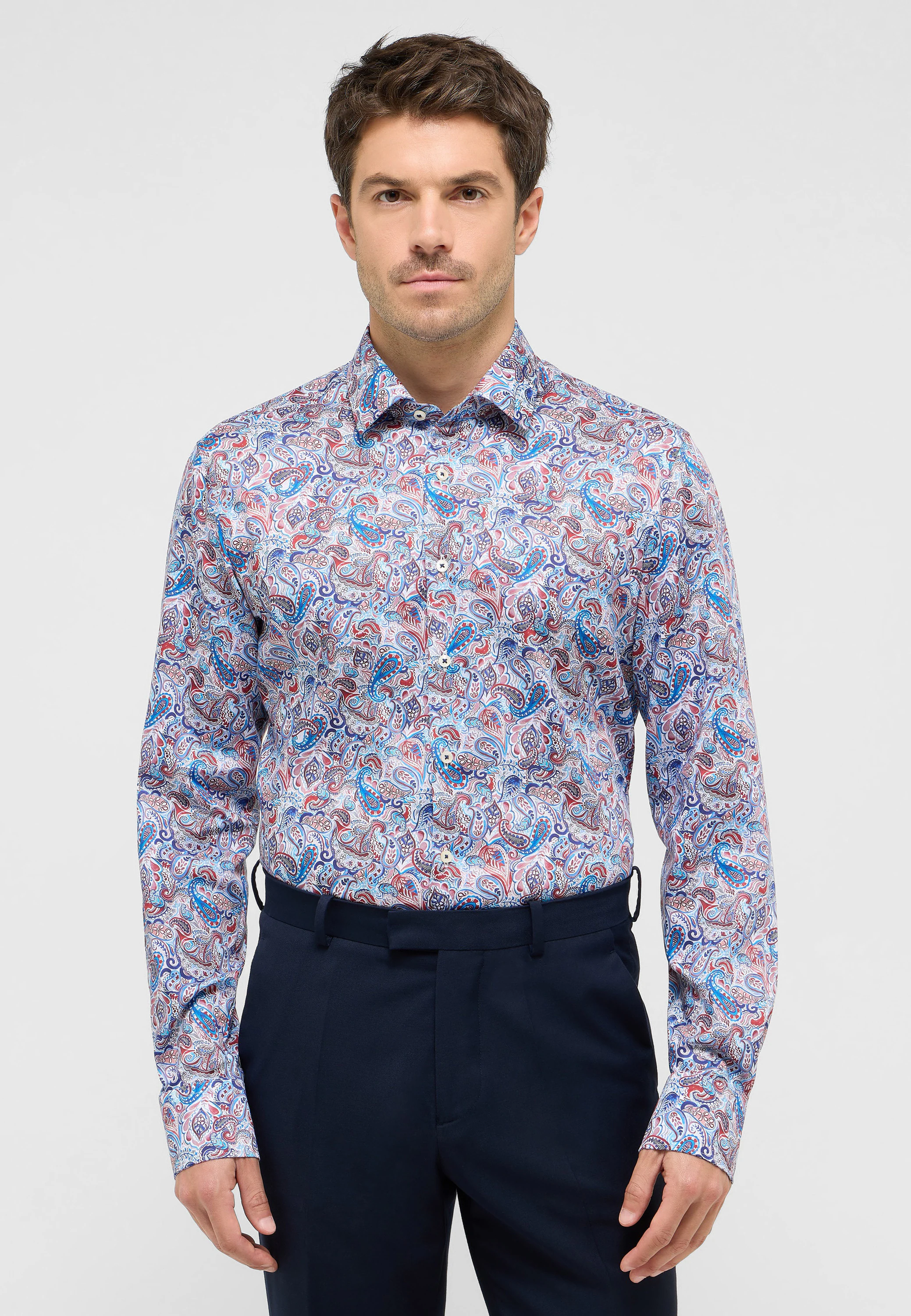 Eterna Langarmhemd "SLIM FIT", EASY IRON (bügelleicht) günstig online kaufen
