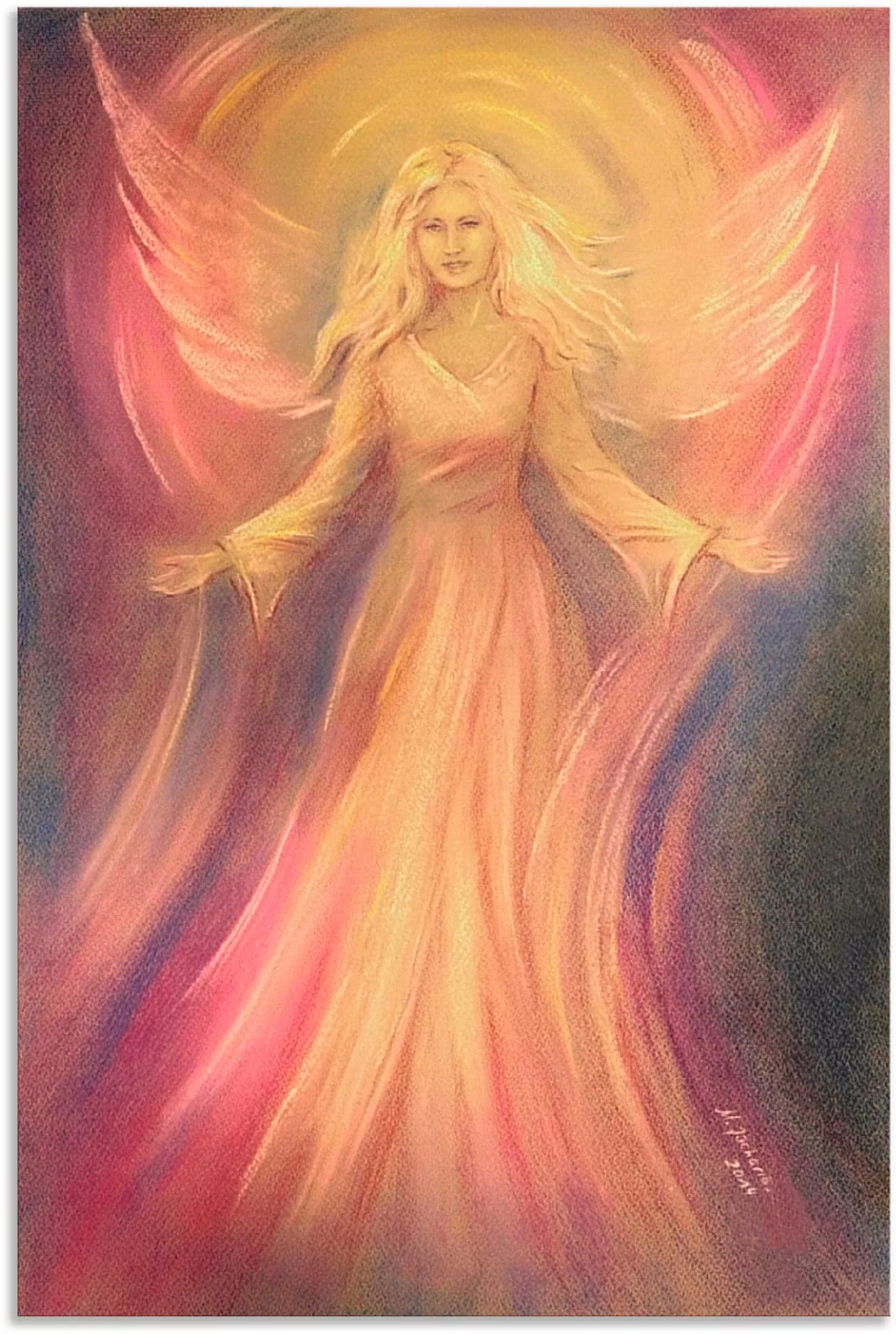 Artland Wandbild "Engel Licht Liebe - Spirituelle Malerei", Religion, (1 St günstig online kaufen
