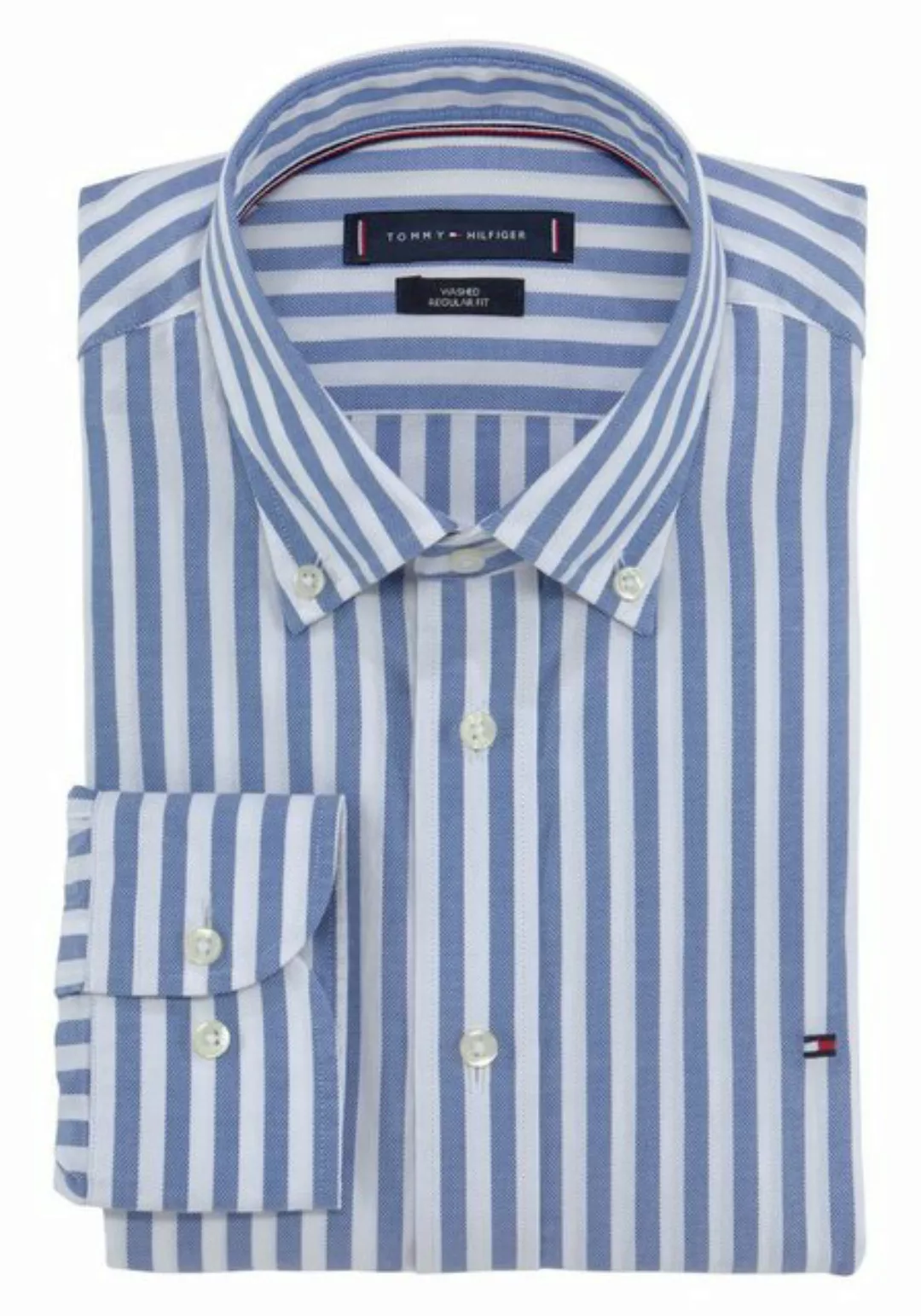 Tommy Hilfiger TAILORED Langarmhemd CL-W ROYAL OXF STRIPE RF SHIRT mit Butt günstig online kaufen