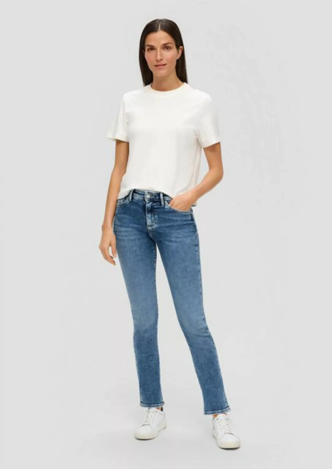 s.Oliver 5-Pocket-Jeans Jeans Betsy / Slim Fit / Mid Rise / Slim Leg günstig online kaufen