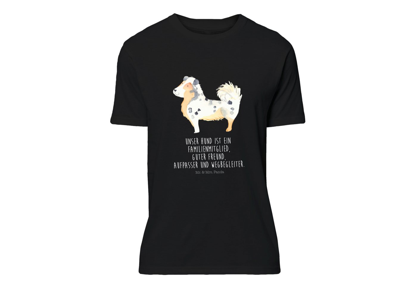 Mr. & Mrs. Panda T-Shirt Australien Shepherd - Schwarz - Geschenk, Sprüche, günstig online kaufen