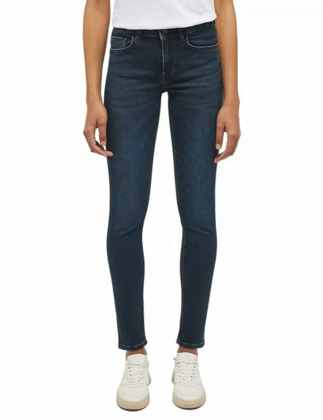 Mustang Damen Jeans SHELBY Slim Fit - Blau - Dark Blue Denim günstig online kaufen