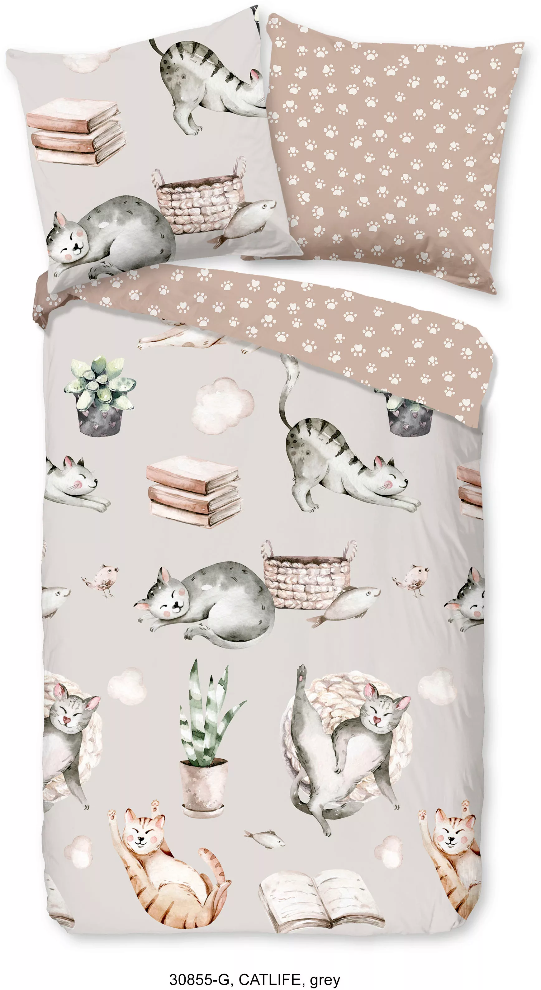 good morning Kinderbettwäsche »Catlife«, 100% Baumwolle günstig online kaufen