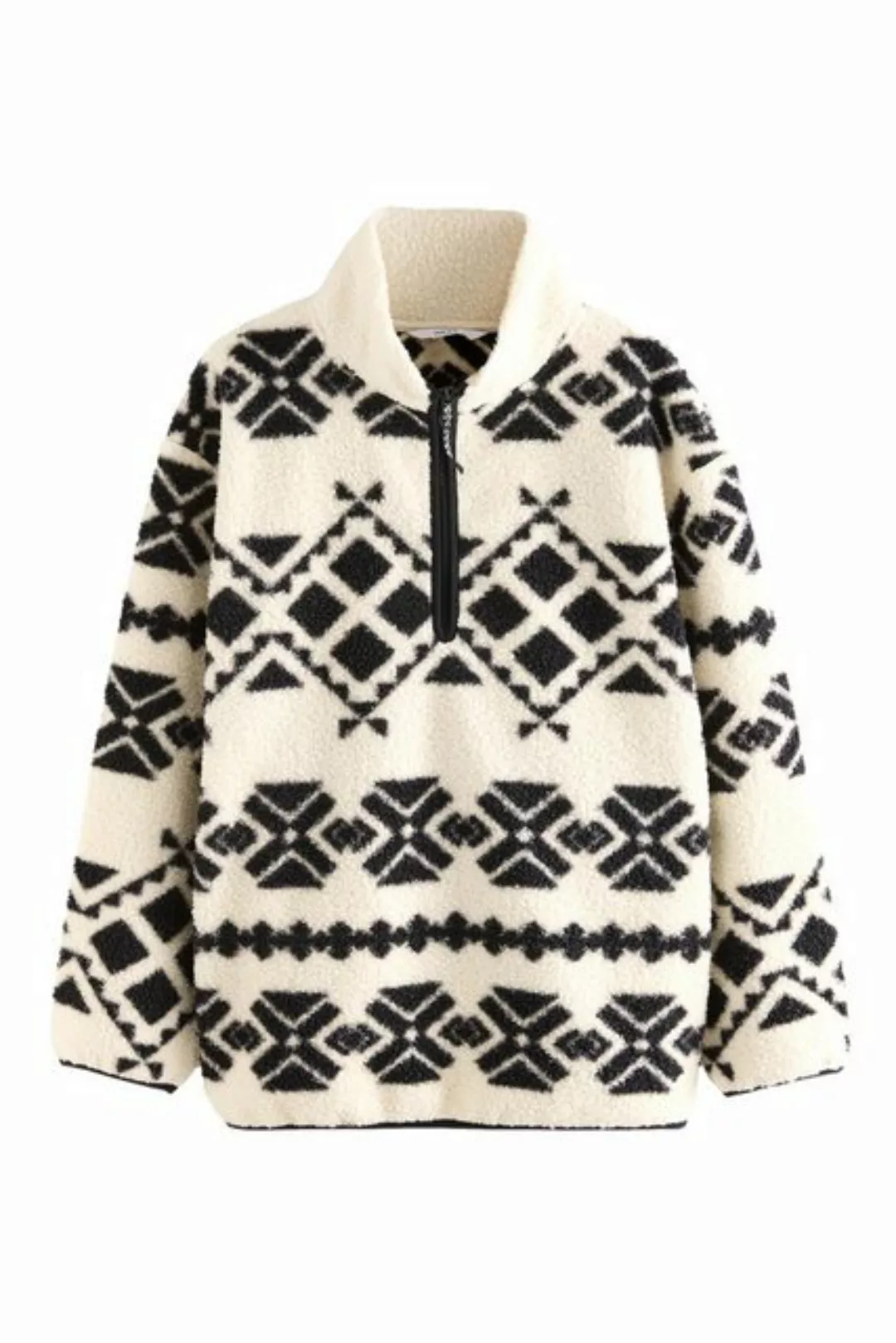 Next Fleecepullover Outdoor Next Elements Fleece-Troyer mit Teddyfell (1-tl günstig online kaufen