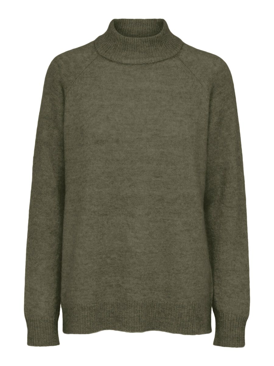 SELECTED Alpakamix Pullover Damen Grün günstig online kaufen