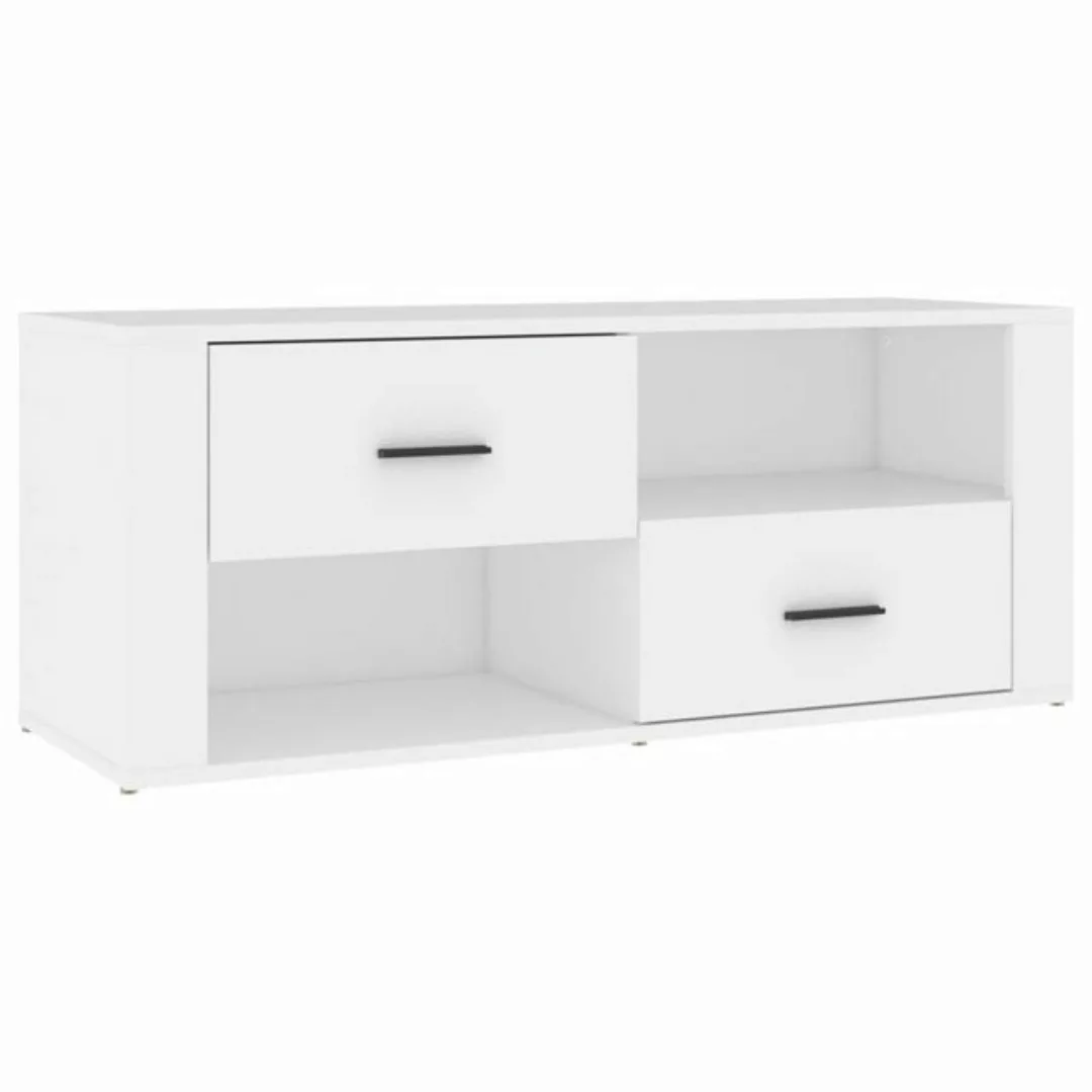 vidaXL TV-Schrank TV-Schrank Weiß 100x35x40 cm Spanplatte Lowboard günstig online kaufen