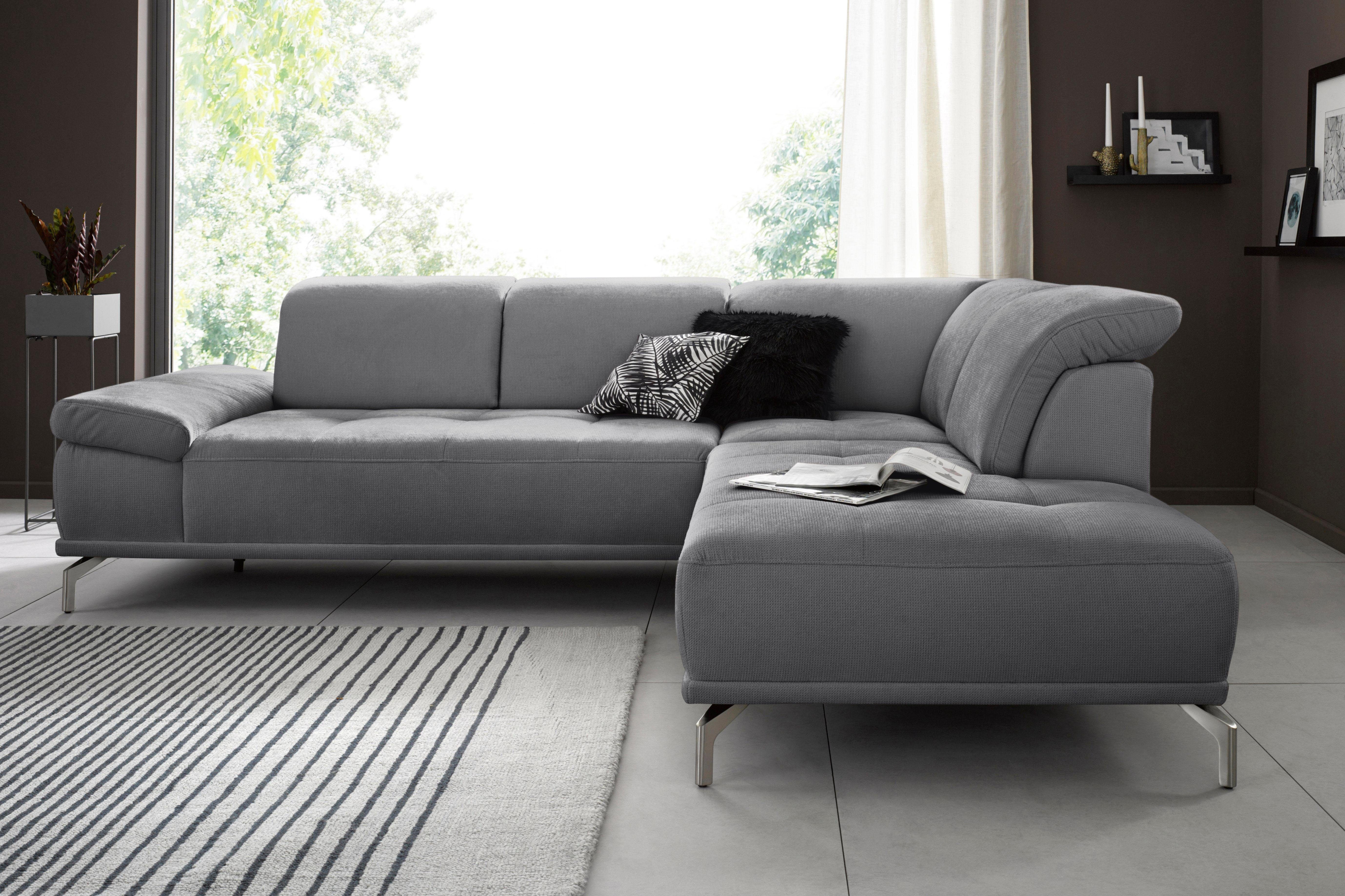 Places of Style Ecksofa "Caluna", Inkl.Sitztiefenverstellung, wahlweise mit günstig online kaufen