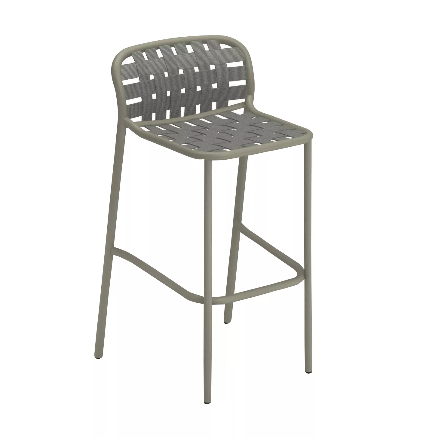 emu - Yard Outdoor Barhocker - graugrün/Sitz elastische Gurte graugrün/BxHx günstig online kaufen