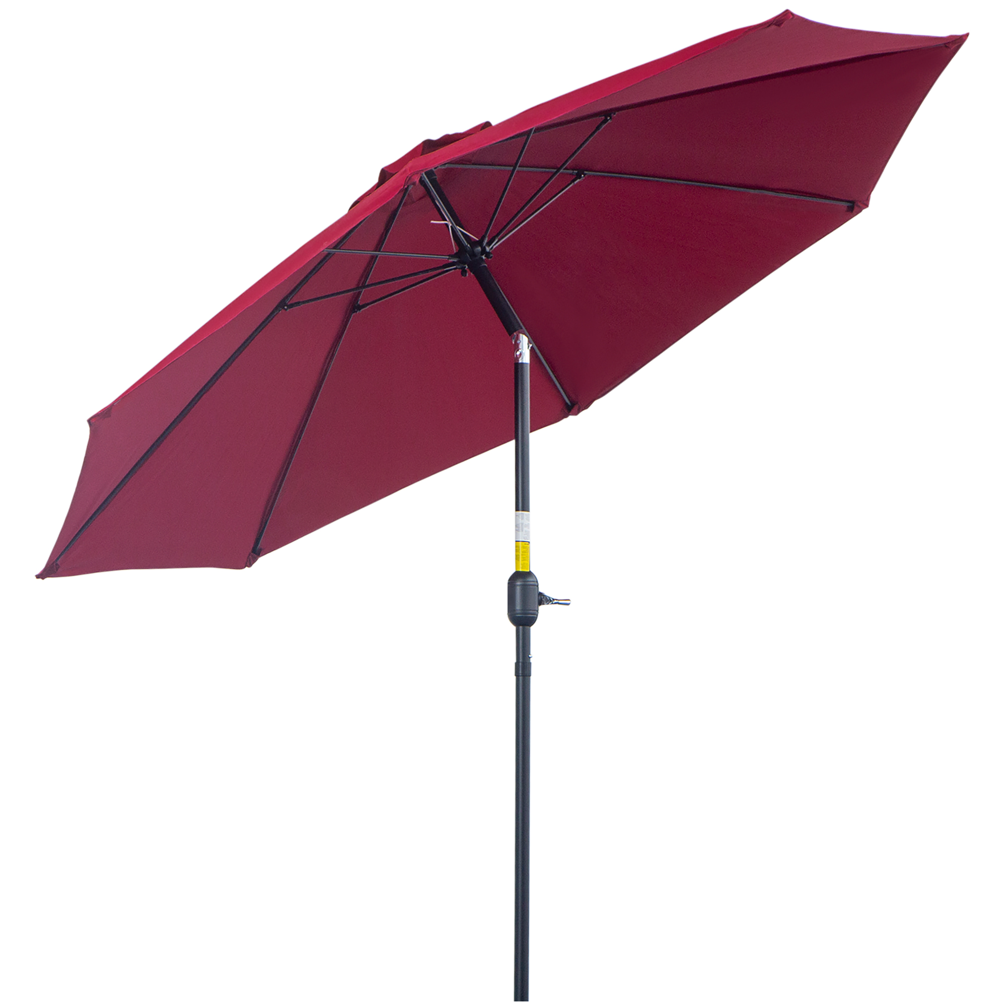 Outsunny Garten Sonnenschirm Neigbarer Aluminium Fiberglas Polyester Durchm günstig online kaufen