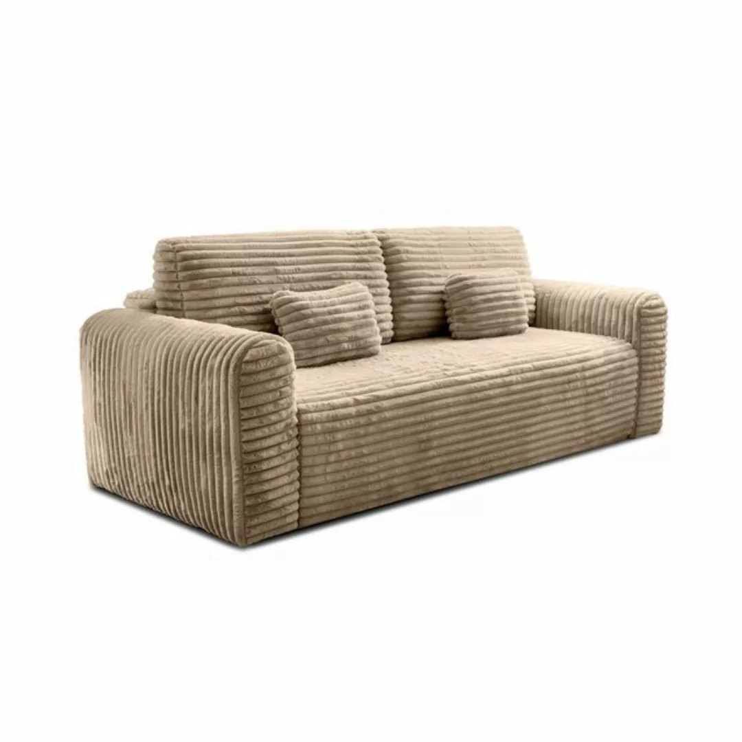 Fun Möbel 3-Sitzer Schlafsofa Designersofa Sofa GWEN in Stoff Vito, inkl. 2 günstig online kaufen