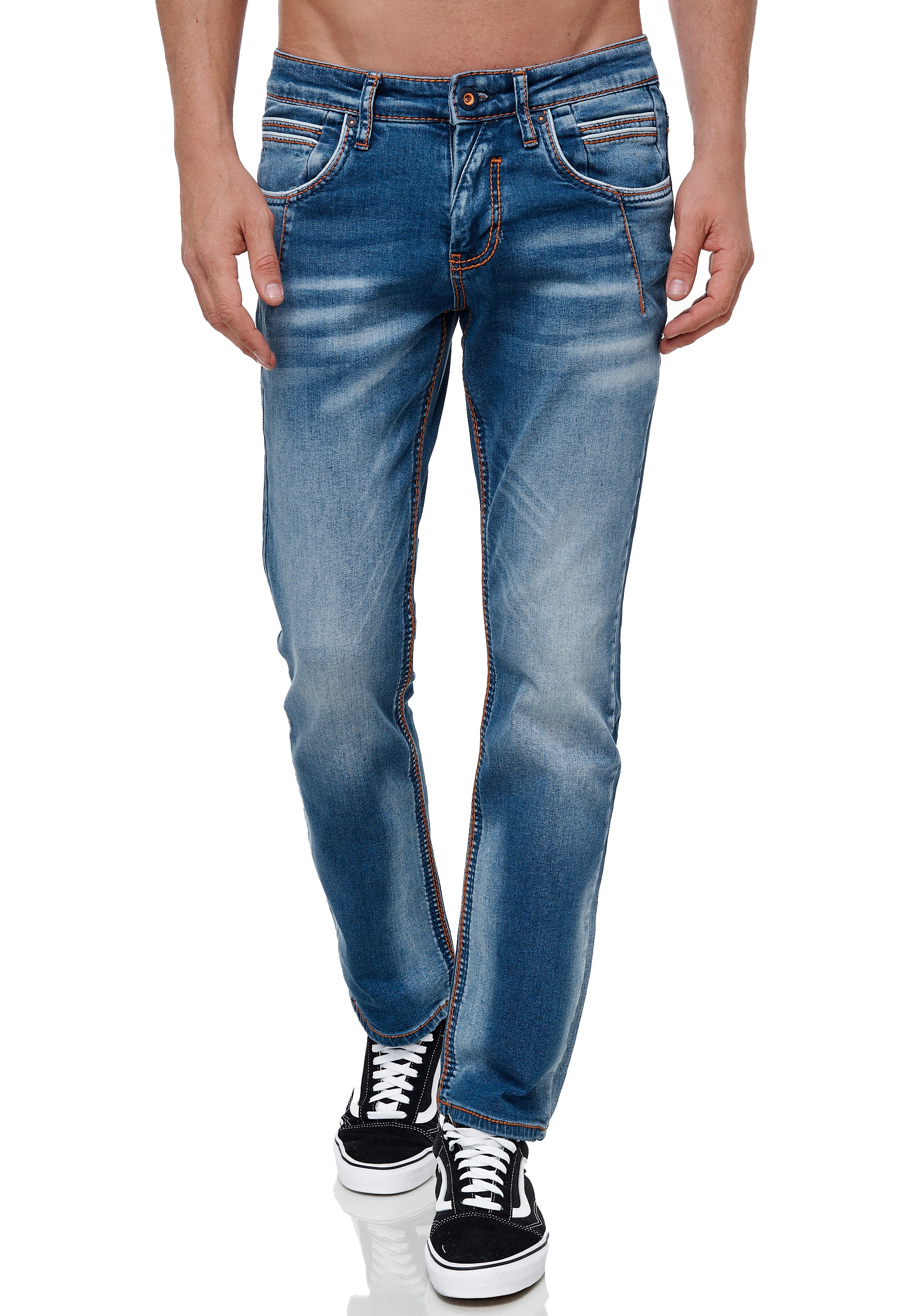 Rusty Neal Straight-Jeans "NEW YORK 51", mit angesagten Ziernähten günstig online kaufen