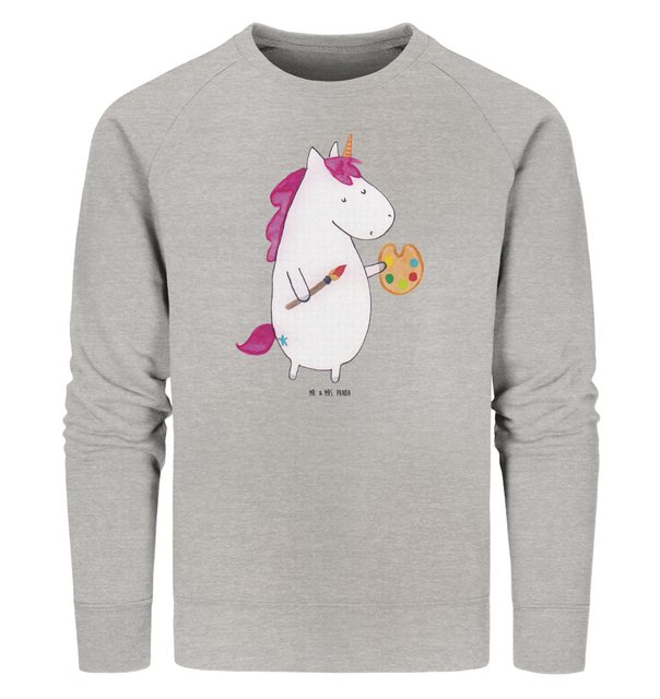 Mr. & Mrs. Panda Longpullover Größe XS Einhorn Künstler - Heather Grey - Ge günstig online kaufen