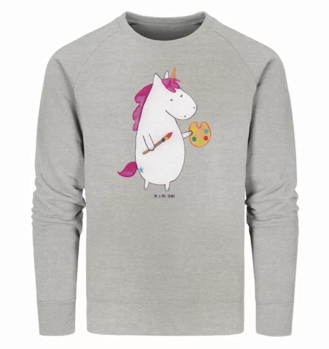 Mr. & Mrs. Panda Longpullover Größe XS Einhorn Künstler - Heather Grey - Ge günstig online kaufen