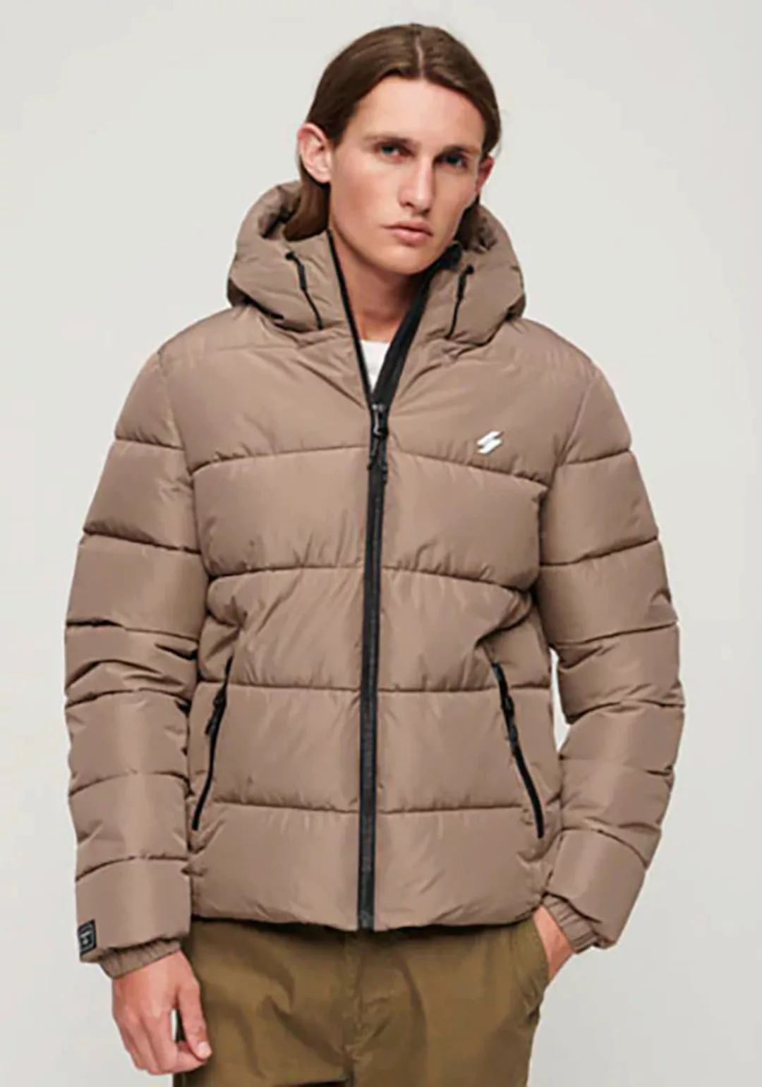 Superdry Steppjacke "HOODED SPORTS PUFFR JACKET", mit Kapuze günstig online kaufen