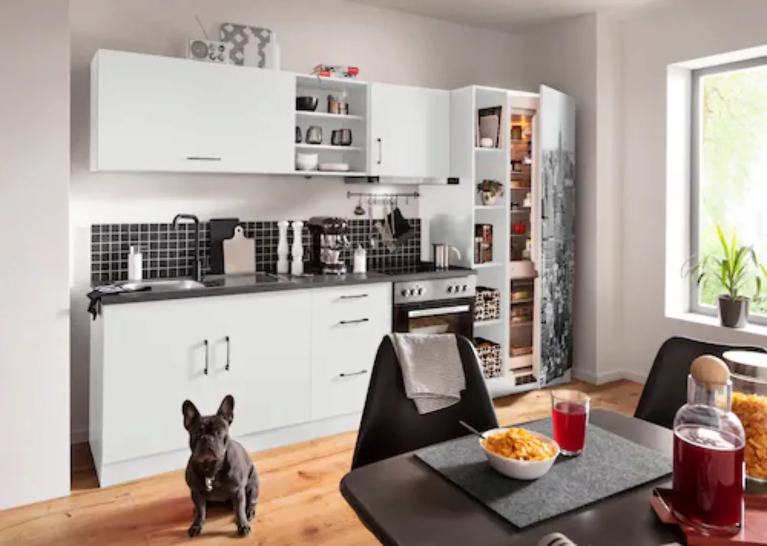 HELD MÖBEL Küchenzeile "Paris", mit E-Geräten, Breite 300 cm, mit großer Kü günstig online kaufen
