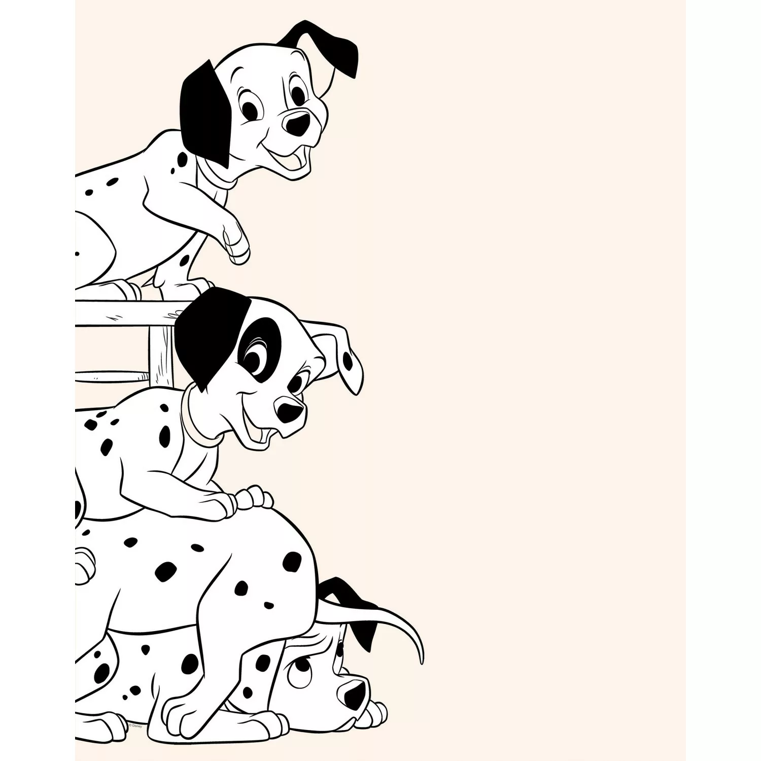 Komar Wandbild 101 Dalmatian Playing 50 x 70 cm günstig online kaufen