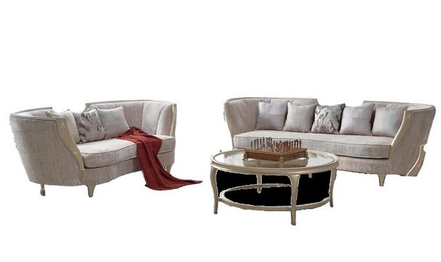 JVmoebel Sofa Beige Sofagarnitur 3+2 Sitzer Neu Set Design Sofas Polster Co günstig online kaufen