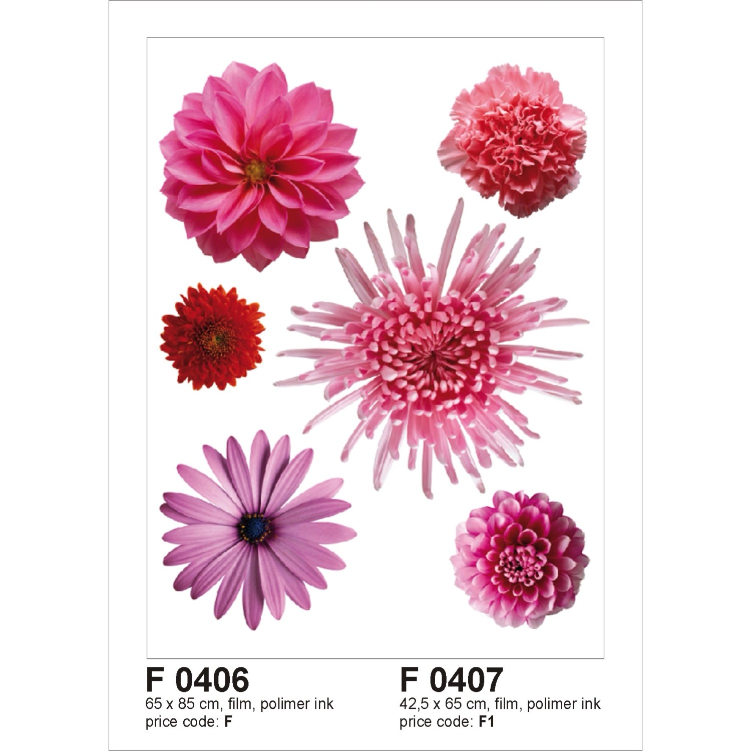 Sanders & Sanders Wandtattoo Blumen Rosa 65 x 85 cm 600250 günstig online kaufen