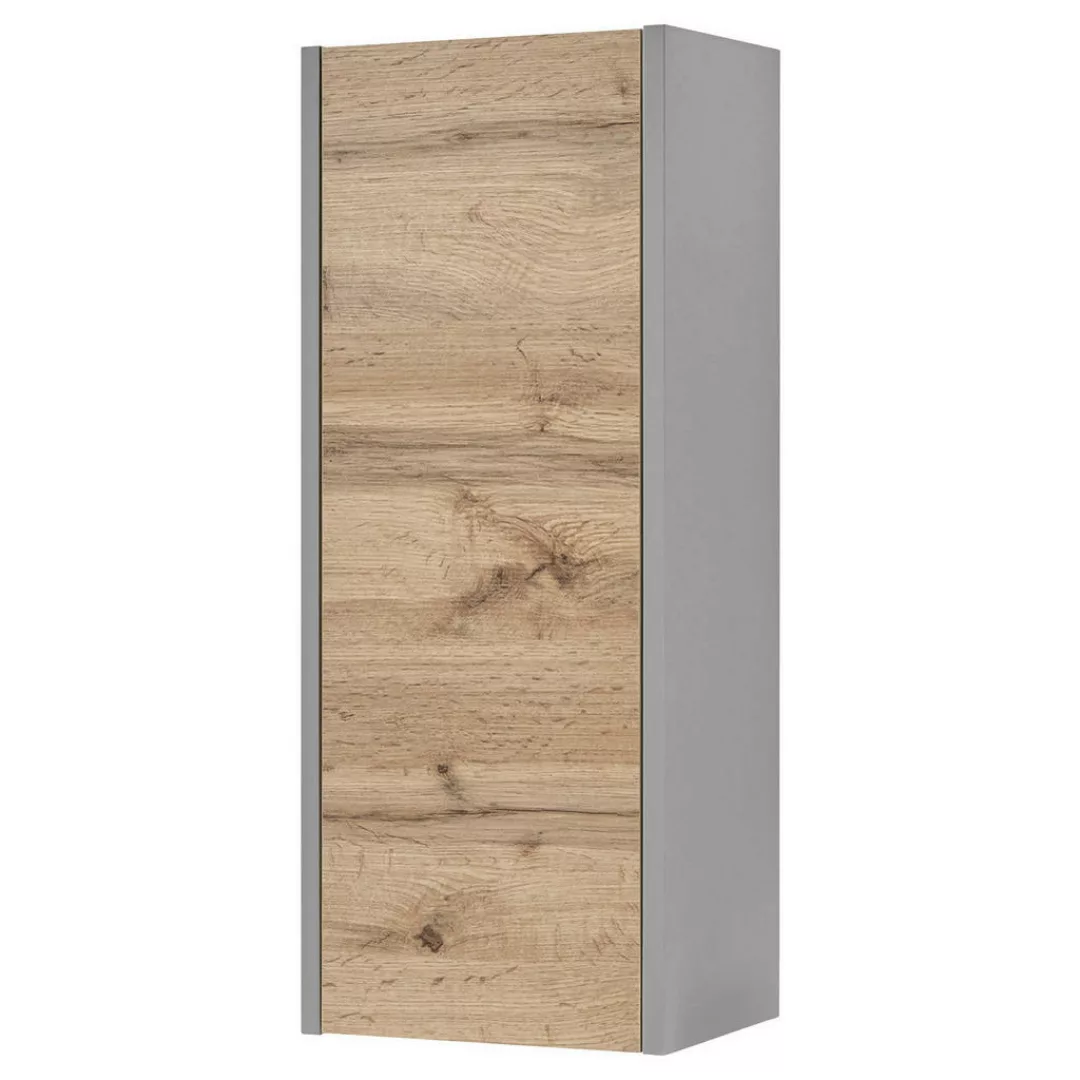 Badhängeschrank Box grau Wildeiche Nachbildung B/H/T: ca. 30x72x23 cm günstig online kaufen