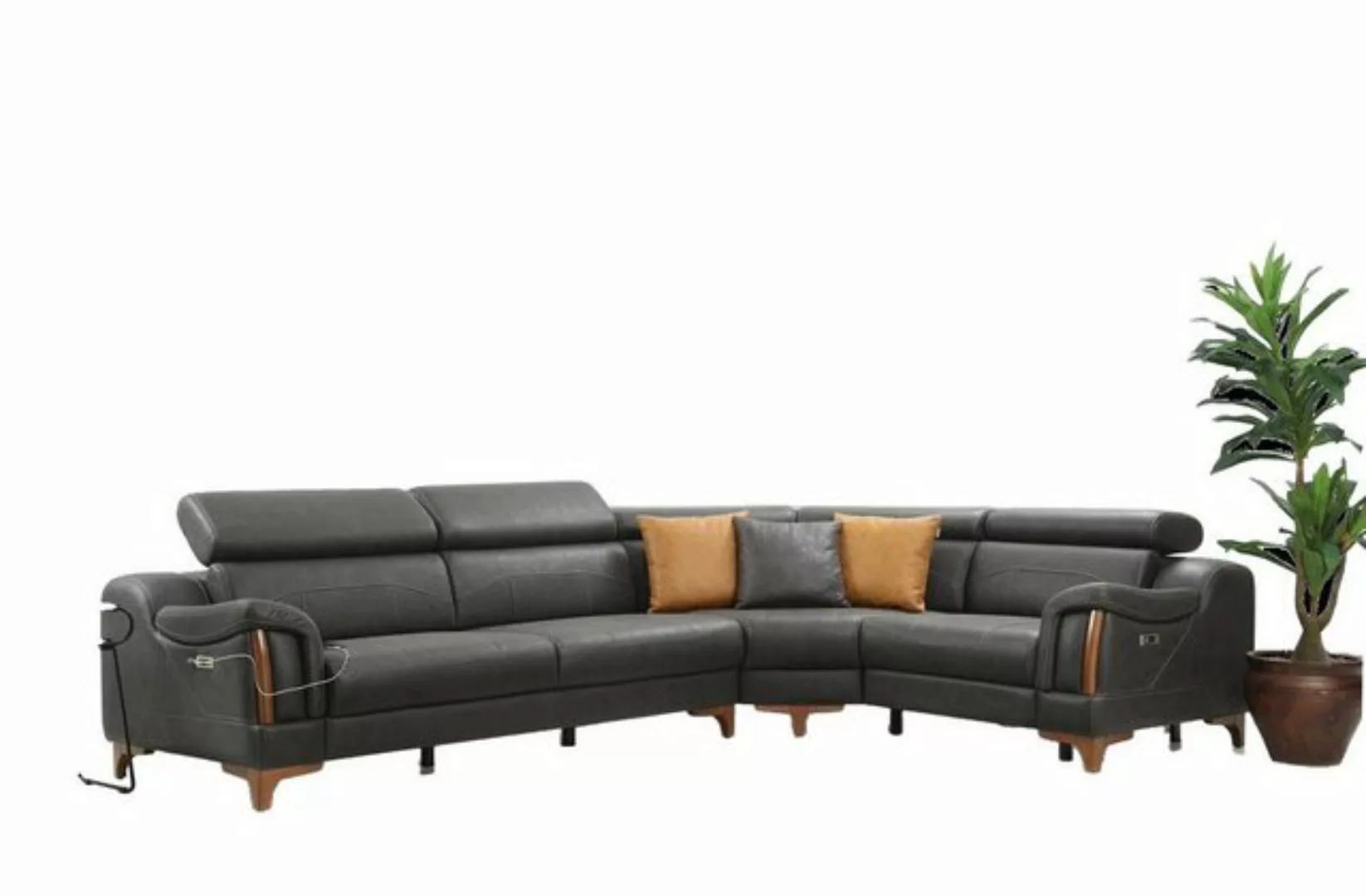 JVmoebel Ecksofa Ecksofa L-Form Sofa Couch Design Polster Modern Textil Möb günstig online kaufen