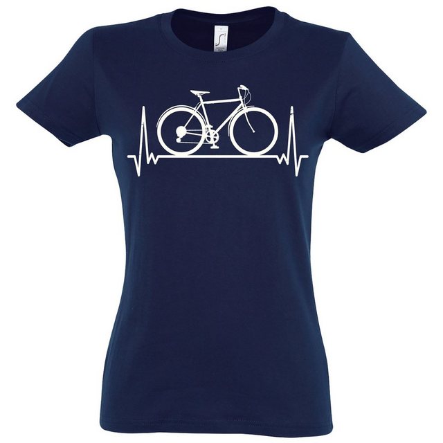 Youth Designz T-Shirt Heartbeat Fahrrad Damen Shirt mit trendigem Frontprin günstig online kaufen