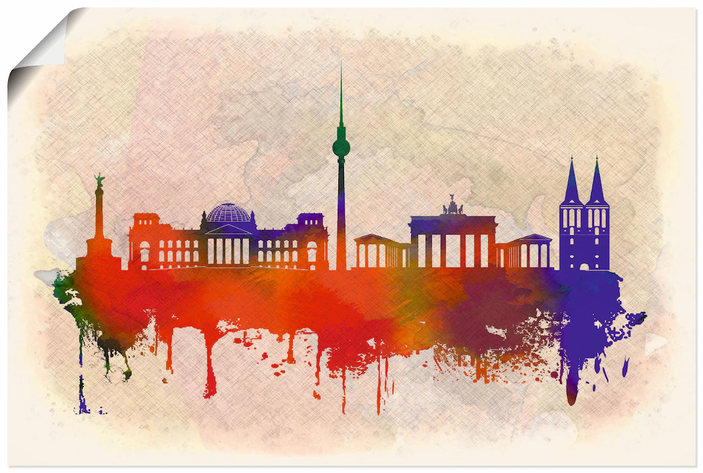 Artland Wandbild »Berlin Deutschland Skyline«, Deutschland, (1 St.), als Al günstig online kaufen