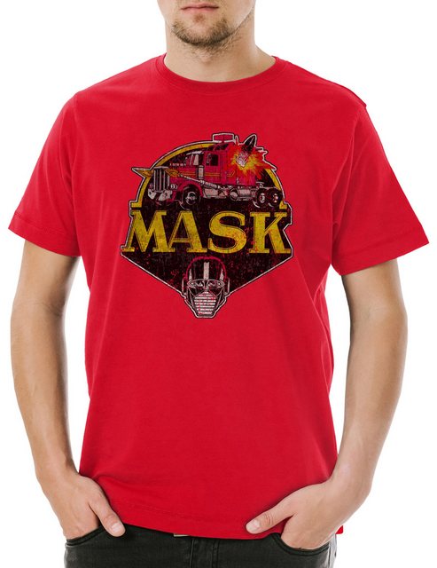 Urban Backwoods Print-Shirt Mask Vintage Logo Herren T-Shirt Venom Kult TV günstig online kaufen