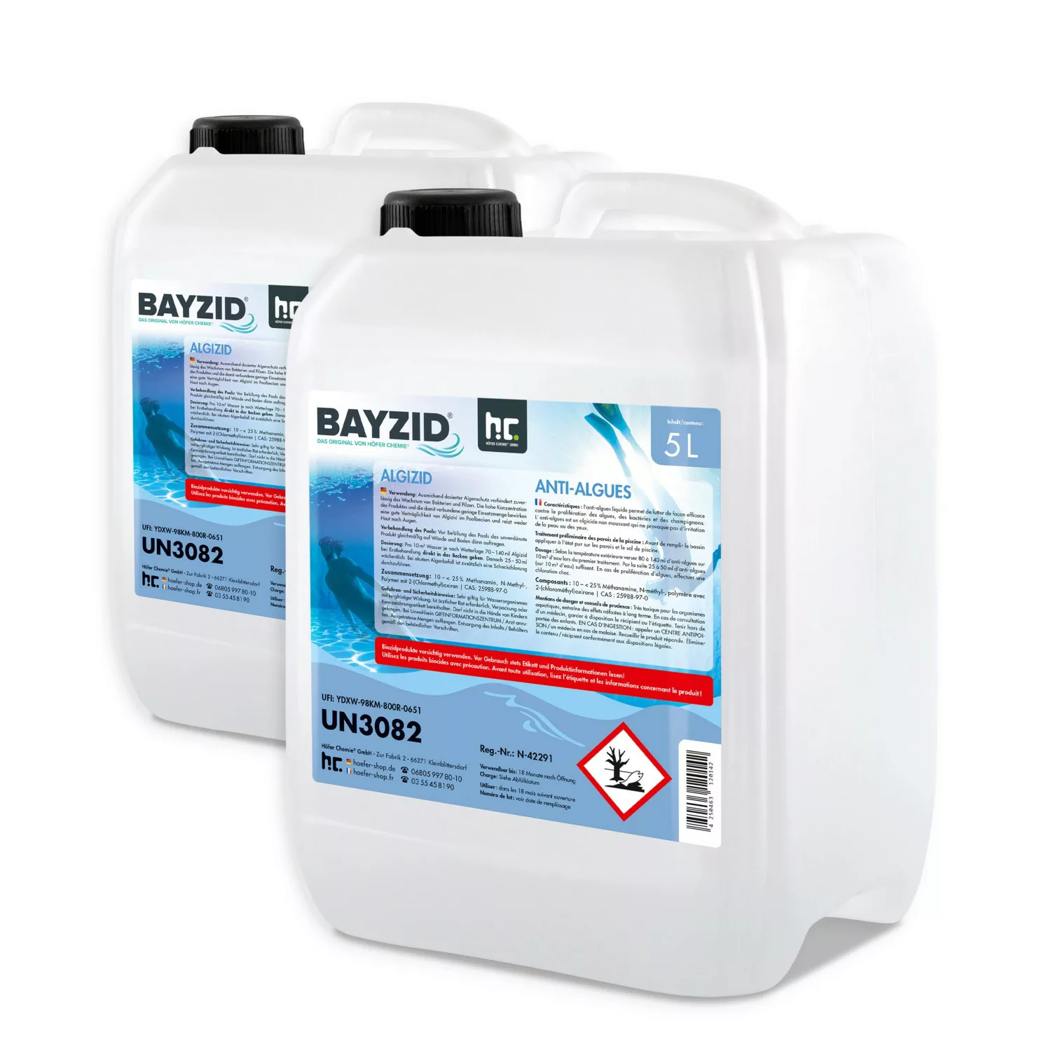 Bayzid Algizid Algenverhütung für Pools 2 x 5l günstig online kaufen