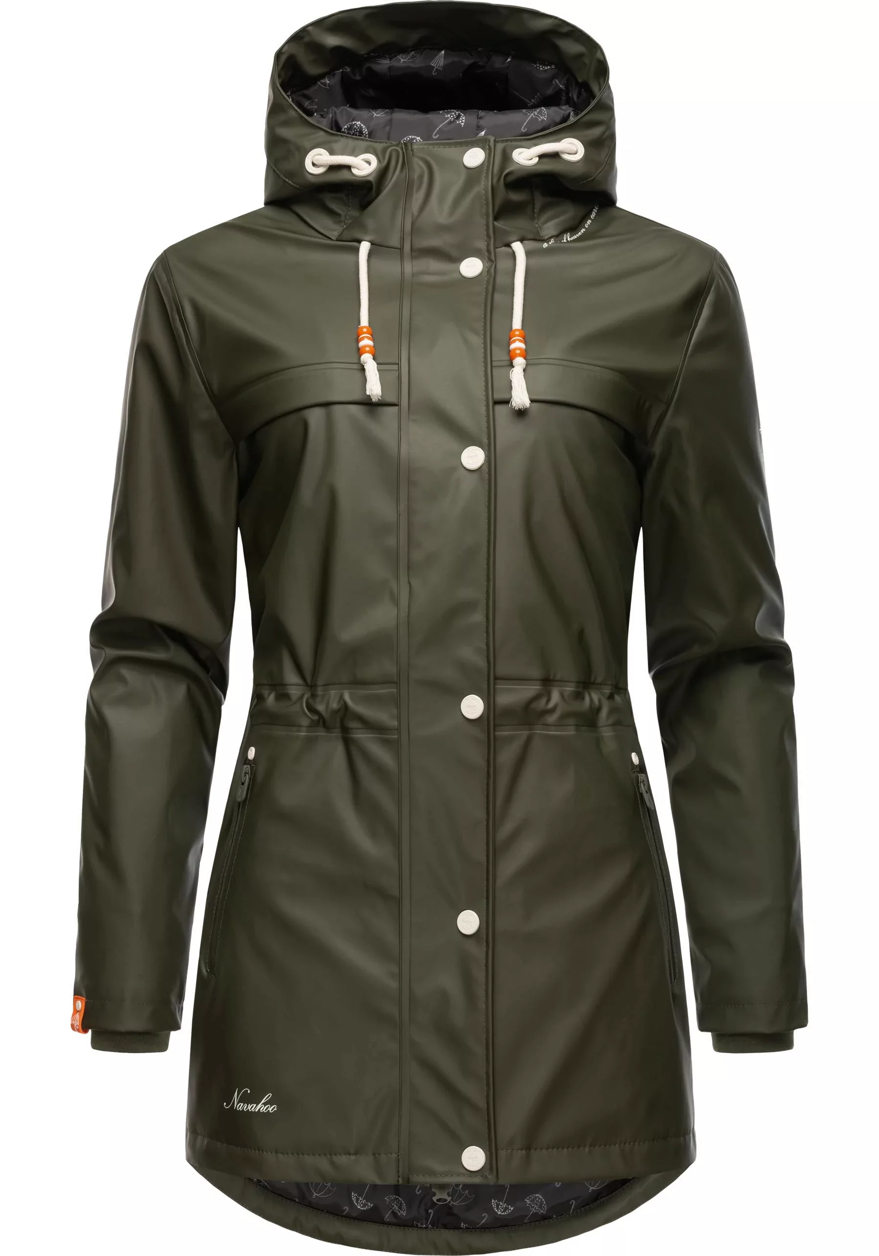 Navahoo Regenmantel "Rainy Forest", modischer Damen Outdoor Regenparka günstig online kaufen