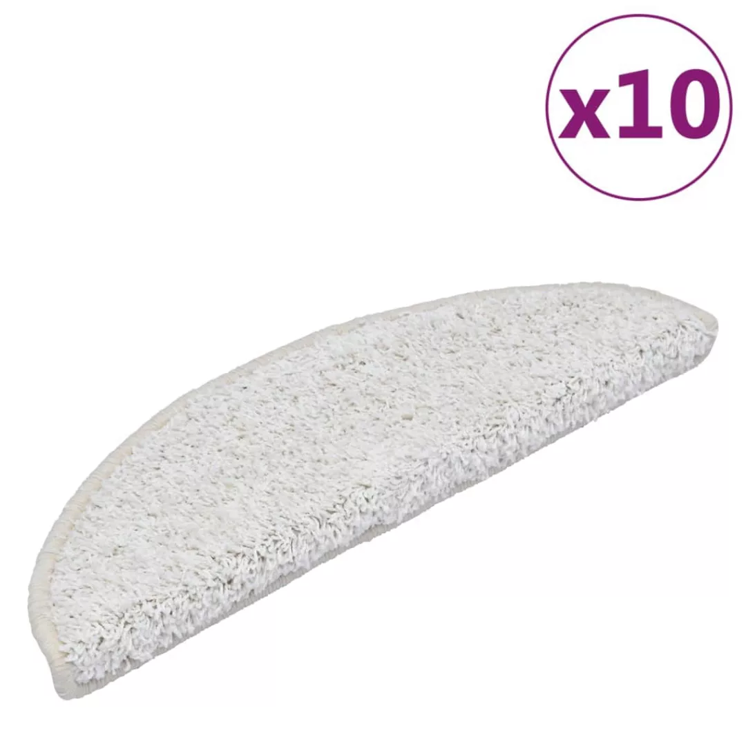 Vidaxl Stufenmatten 10 Stk. 56x20 Cm Weiß günstig online kaufen