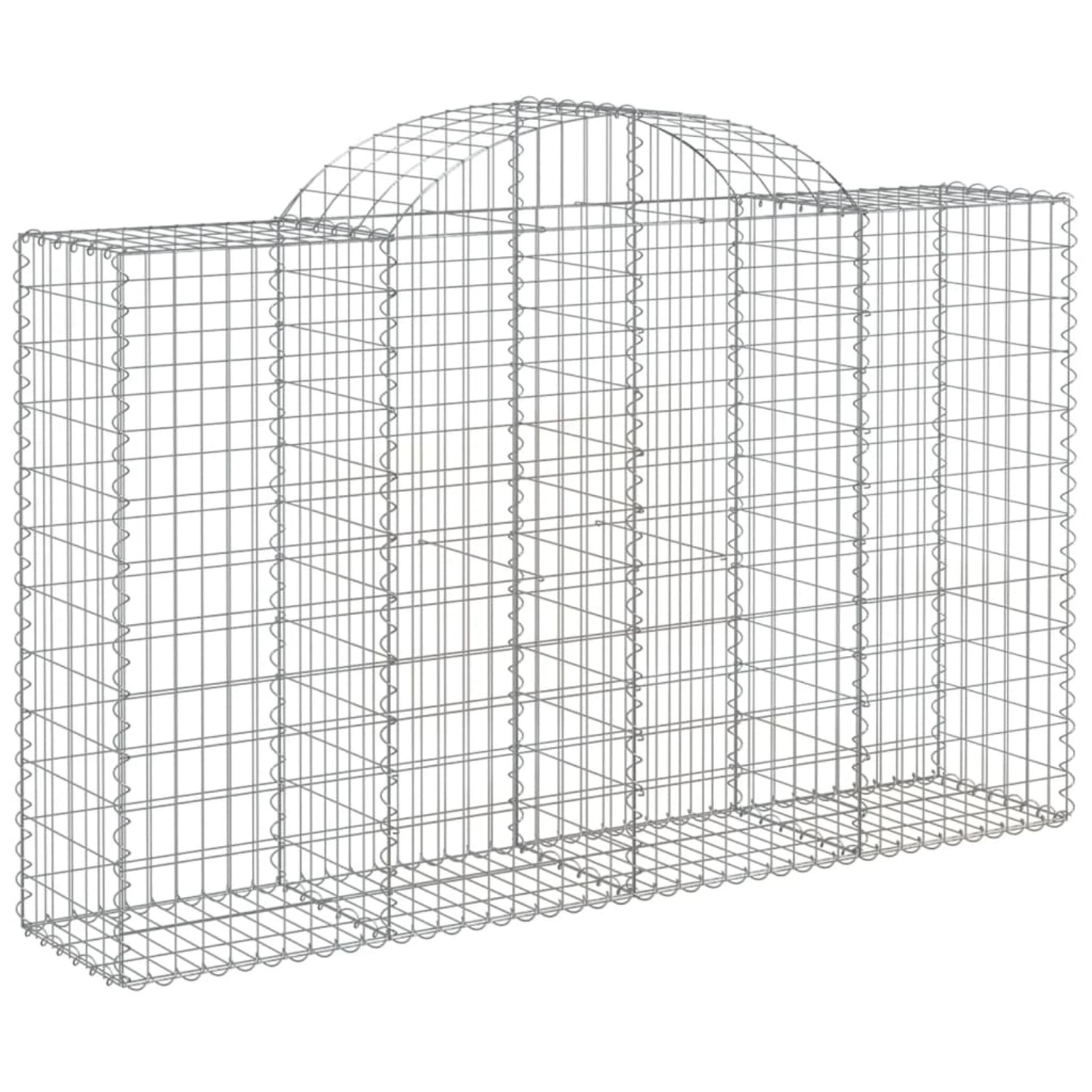 vidaXL Gabionen mit Hochbogen 11Stk 200x50x120/140cm Eisen 1669109 günstig online kaufen