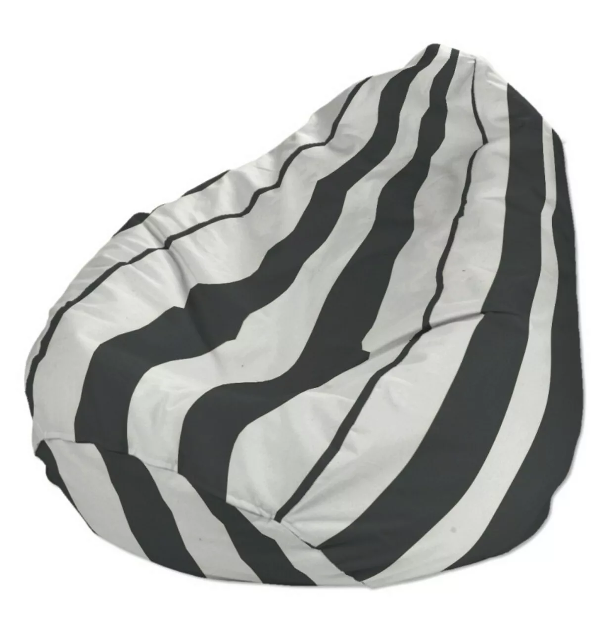Bezug für Sitzsack, schwarz-weiß, Bezug für Sitzsack Ø60 x 105 cm, Vintage günstig online kaufen