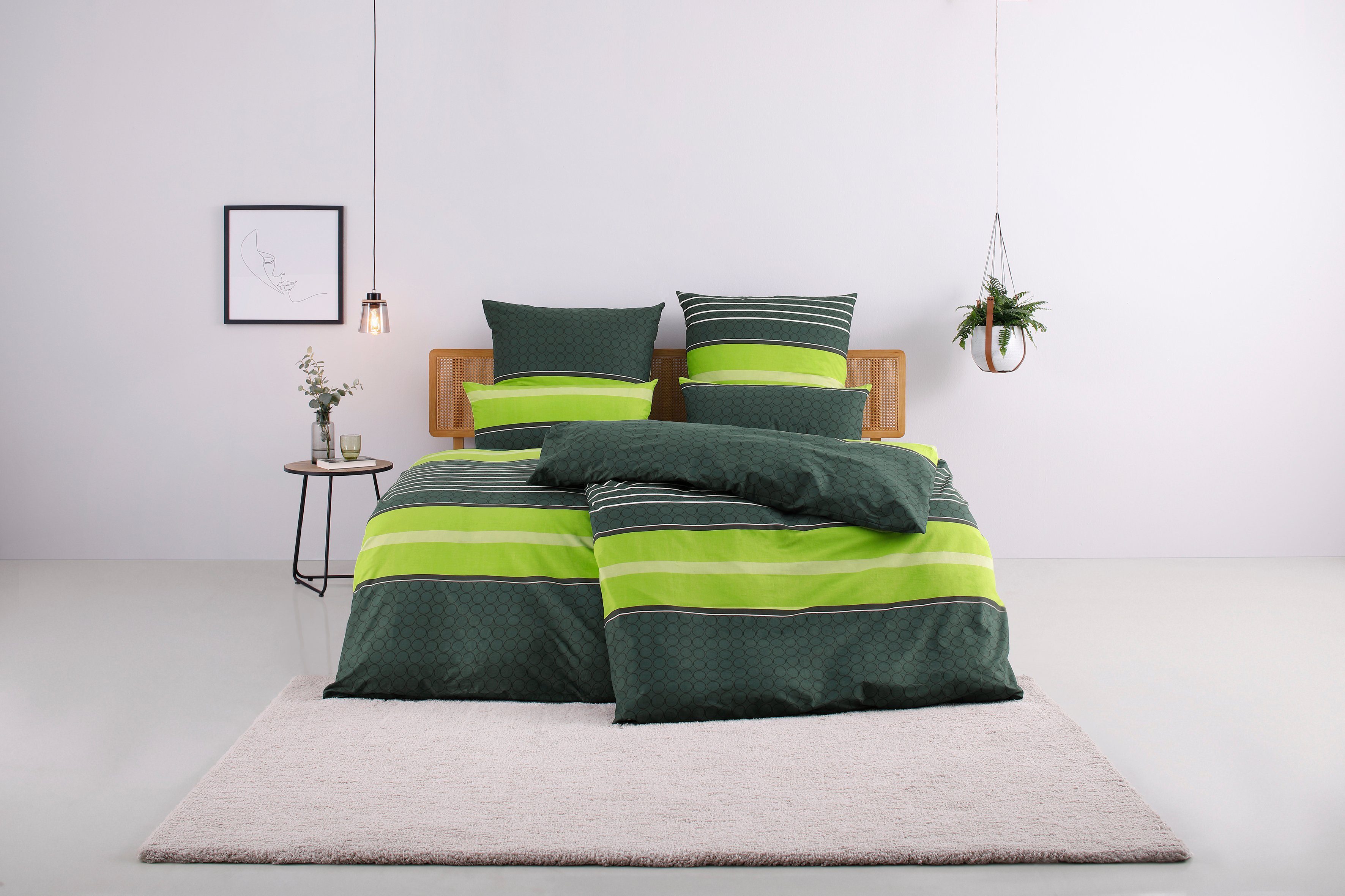 my home Bettwäsche Circle, Linon, 2 günstig online kaufen