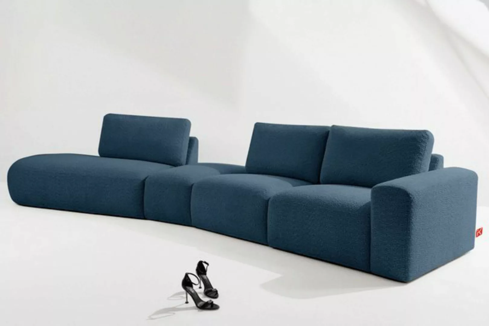 KONSIMO® Ecksofa ZUCCO Ecksofa links, 4 Teile, hergestellt in der EU günstig online kaufen