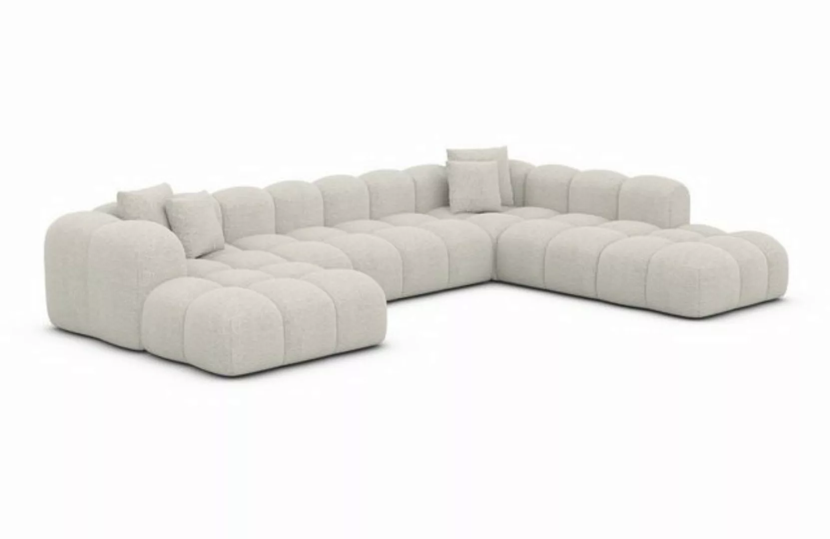 Sofa Dreams Wohnlandschaft Polster Stoffsofa Modern Ottomane Couch Samtstof günstig online kaufen