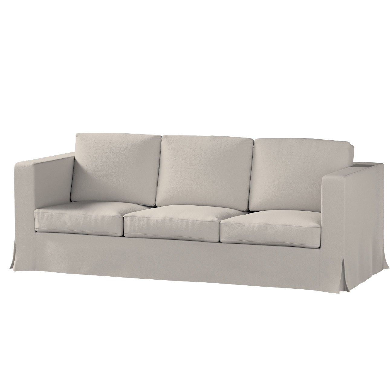 Bezug für Karlanda 3-Sitzer Sofa nicht ausklappbar, lang, hellbeige, Bezug günstig online kaufen